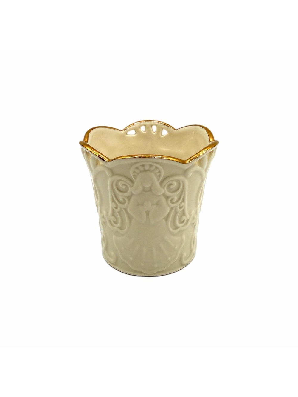 Vintage Lenox Merry Lights Angel Votive Candle Holder